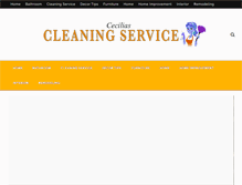 Tablet Screenshot of cecilias-cleaningservice.com